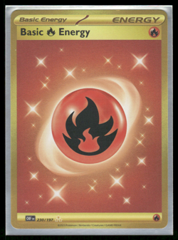 Pokemon Card - 230/197 - Obsidian Flames EN - Basic Fire Energy - Hyper Rare - Image 1