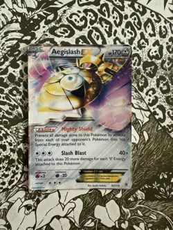 Aegislash EX Pokemon trading card from the XY BREAKpoint expansion 2016 - Image 1