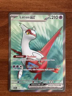Pokemon TCG Surging Sparks Latias EX 220/191 Ultra Rare Full Art Holo Card - Image 1