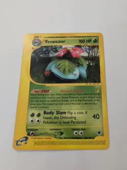 Pokemon TCG Venusaur Card 68/165 Rare Expedition Edition Near Mint Condition - Image 1