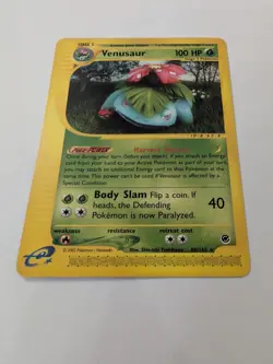 Pokemon TCG Venusaur Card 68/165 Rare Expedition Edition Near Mint Condition - Image 2