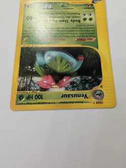 Pokemon TCG Venusaur Card 68/165 Rare Expedition Edition Near Mint Condition - Image 4