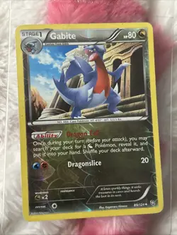 Pokemon TCG Gabite Reverse Holo Card 89/124 Dragons Exalted - Image 1