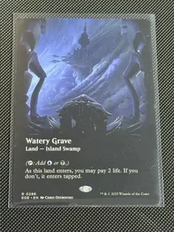 Watery Grave (BORDERLESS) #286 | Near Mint | Edge of Eternities Magic MTG - Image 1