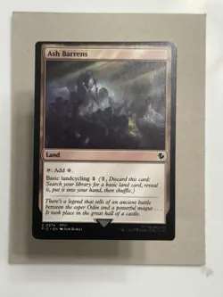 🎉 Minor Miscut - Ash Barrens - MTG Magic the Gathering Oddity Error - Image 1