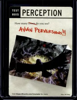 1x Storm Crow | FOIL TOKEN 005/020 | Unstable | MTG Magic Cards - Image 2