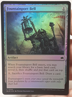 MTG - Bloomburrow - Fountainport Bell - Foil - #0245 - Playset x4 - Near Mint - Image 1