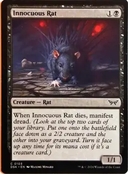 Innocuous Rat - 103 - DSK - NM - MTG Magic the Gathering - Image 1
