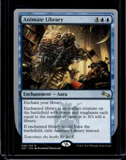 1 x Animate Library - Unstable - LP - MTG - Image 1