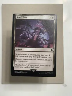 🎉 Minor Miscut - Snuff Out - MTG Magic the Gathering Oddity Error - Image 1