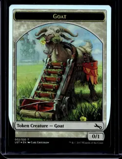 MTG Unstable FOIL Token Goat NM Magic 002/020 2 UST - Image 1