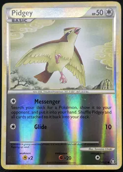 Pidgey 71/102 - HGSS Triumphant - Reverse Holo Pokemon Card - LP - Image 1