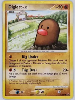 Diglett 72/127 Pokemon - Platinum MP - Image 1