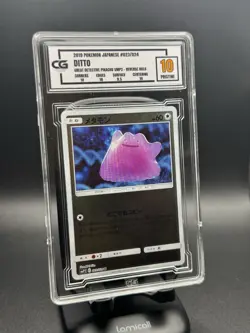 CG Pristine 10 2019 POKEMON JAPANESE #023/024 DITTO GREAT DETECTIVE PIKACHU - Image 1