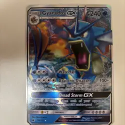 ULTRA RARE Gyarados GX 18/111 Pokemon SM Sun Moon Crimson Invasion Holo Rare LP - Image 2