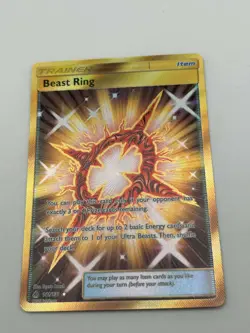 Pokemon TCG - Beast Ring - 141/131 - S&M Forbidden Light - HP Secret Rare NM - Image 1