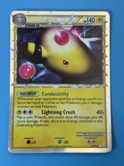 Ampharos Prime 105/123 Heart Gold Soul Silver NM Pokemon TCG - Image 2