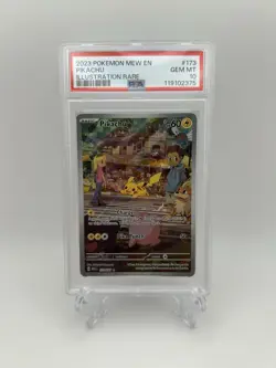 2023 Pokemon Mew EN Pikachu #173 Illustratiuon Rare GEM MT PSA 10 - Image 1
