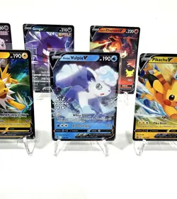 V POKEMON CARDS JOLTEON PIKACHU CHARIZARD GENGAR MEW LAPRAS VULPIX * PACK FRESH - Image 5