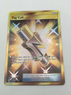 Tag Call SECRET RARE 270/236 Trainer SM Cosmic Eclipse Pokemon HOLO NM 2019 - Image 1