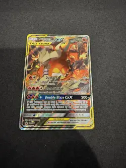 Reshiram & Charizard GX SM201 SM Black Star Promo Tag Team Holo Foil Pokemon - Image 1