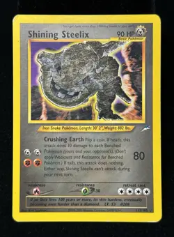 Pokemon - Shining Steelix Holo - Neo Destiny 112/105 Rare - Moderately Played MP - Image 1