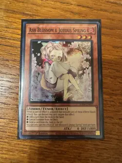 Ash Blossom & Joyous Spring (Alternate Art) RA04-EN025 Super Rare 1st NM Yugioh - Image 1