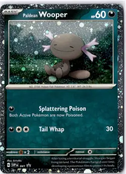 Paldean Wooper SVP 041 Black Star Promo - Cosmos Holo - Pokemon TCG Card Mint NM - Image 1