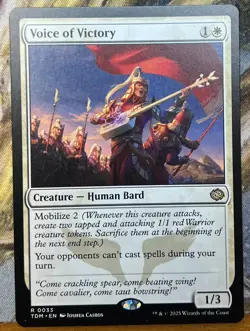 MTG Voice of Victory Tarkir Dragonstorm Near Mint - Image 1
