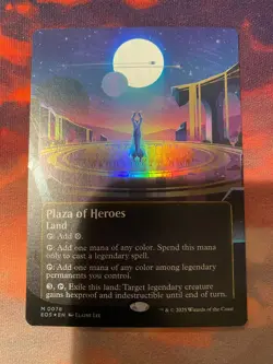 MTG Edge of Eternities Plaza of Heroes Borderless Foil - Image 1