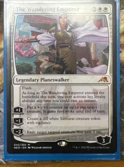 MTG The Wandering Emperor Kamigawa Neon Dynasty Near Mint - Image 1