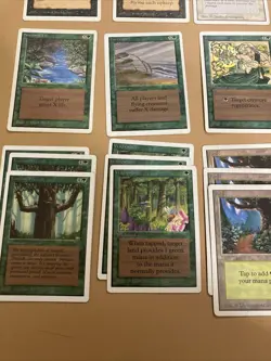 MTG Magic The Gathering Unlimited Edition 1993 Lot Of 51 LP Duplicates Land - Image 3