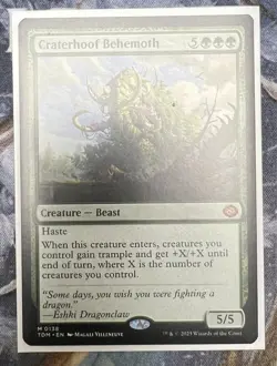 MTG Craterhoof Behemoth Tarkir Dragonstorm Near Mint - Image 1