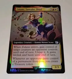 Zidane, Tantalus Thief Foil Extended Art Final Fantasy MTG NM - Image 2