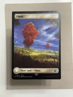 🎉 Minor Miscut - Plains - MTG Magic the Gathering Oddity Error - Image 1