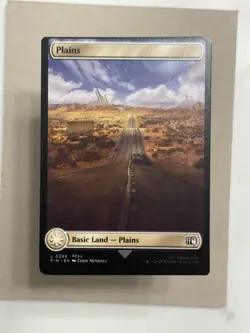 🎉 Minor Miscut - Plains - MTG Magic the Gathering Oddity Error - Image 1