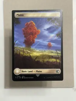 🎉 Minor Miscut - Plains - MTG Magic the Gathering Oddity Error - Image 1