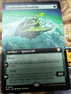 MTG Exploration Broodship Extended Art Edge of Eternities Near Mint - Image 1
