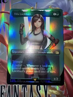 Tifa Lockhart 0391 *FOIL* Borderless Final Fantasy MTG Magic - Image 1