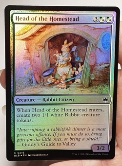 MTG - Bloomburrow - Head of the Homestead - Foil - #0216 - Playset x4 -Near Mint - Image 1