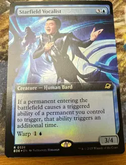 MTG Starfield Vocalist Extended Art Foil Edge of Eternities Near Mint - Image 1