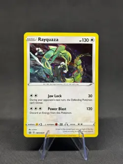Rayquaza SWSH029 Cosmos Foil Black Star Promo Near Mint/NM Pokemon 2020 - Image 1