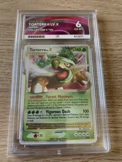 2007 Pokemon Diamond & Pearl Black Star Promos Torterra LV.X #DP09 Graded Ace 5 - Image 1