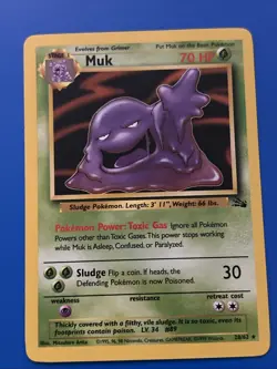 Muk - Pokemon TCG - Fossil - 28/62 - NM - Image 1