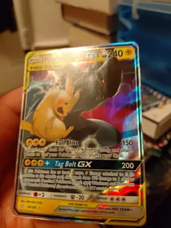 Pikachu & Zekrom GX 33/181 Team Up Pokemon Card Ultra Rare Holo Near Mint - Image 4
