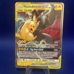 Pikachu & Zekrom GX 33/181 Team Up Pokemon Card Ultra Rare Holo Near Mint - Image 1