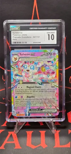 CGC 10 Sylveon Ex 086/191 2024 Pokemon Scarlet & Violet Surging Sparks - Image 2