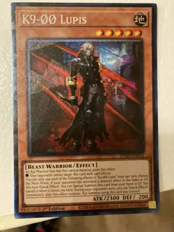 Yugioh K9-OO Lupis JUSH-EN034 Collector's Rare 1st Edition NM - Image 1