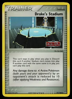 Pokemon Card - Drake's Stadium Power Keepers 72/108 Reverse Holo Stamped - Image 1