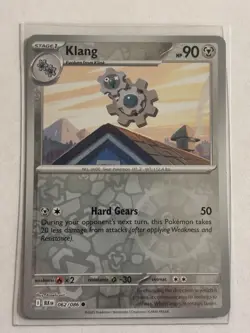 Pokemon Klang Reverse Holo Card 062/086 Black Bolt/White Flare - Image 1